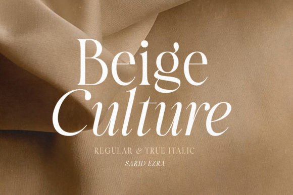 Beige Culture: A Modern Serif for Timeless Luxury