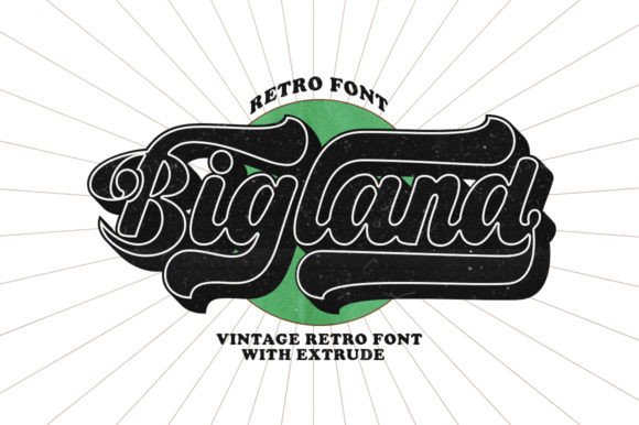 Bigland Retro: Mastering Urban Vintage Logotype Style