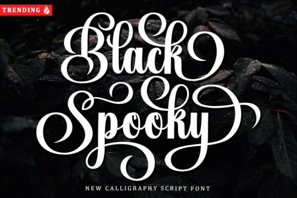 Black Spooky: A Calligraphy Script for Dark Romance Designs