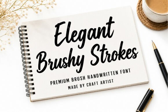 Elegant Brushy Strokes: A Modern Handwritten Brush Font