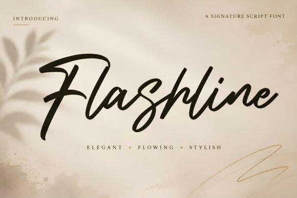 Flashline: A Modern Signature Script Font for Elevated Design