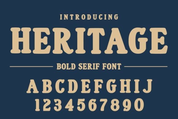 Heritage: The Vintage Serif Font That Commands Attention