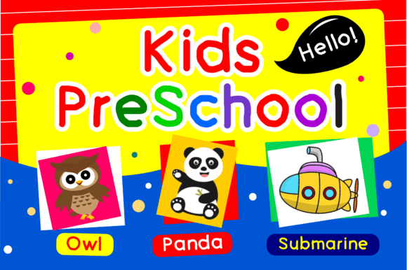 Kids Preschool: The Playful Handwritten Font for Creative Projects