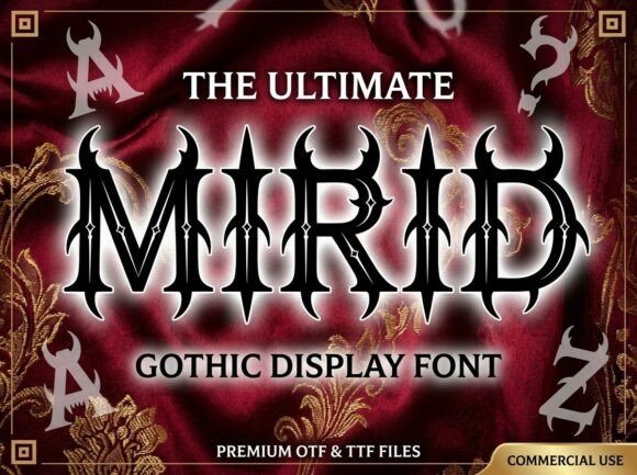 Mirid: A Typeface Forged in Shadow