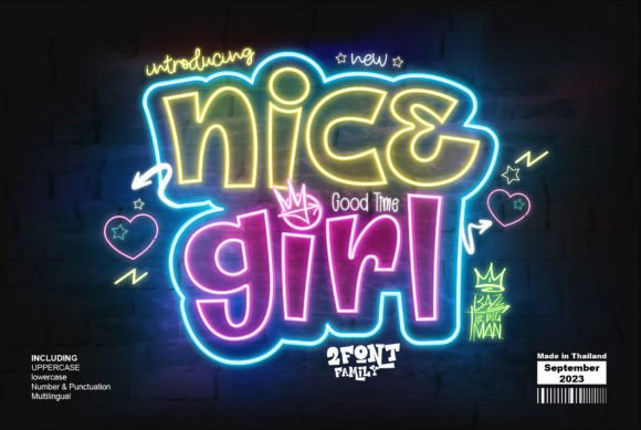 Nice Girl: The Bold Graffiti Display Font for Creative Projects