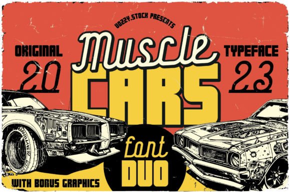 Rev Up Your Design Projects with the Muscle Cars Font