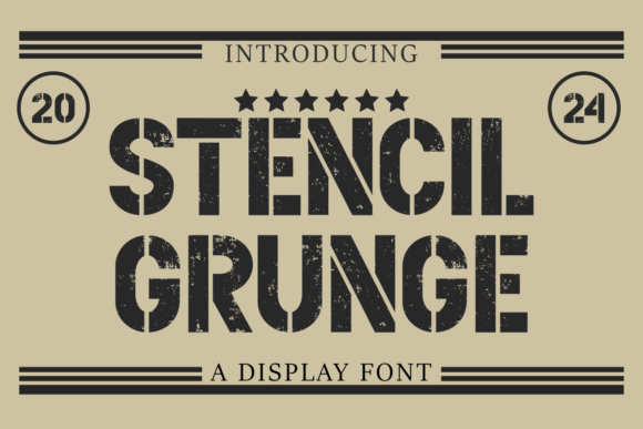Stencil Gruge: The Bold Typeface for Authentic Character