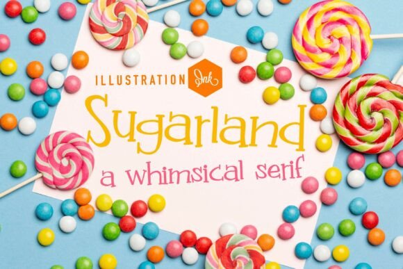 Sugarland Family: A Modern Fairy-Tale Display Typeface