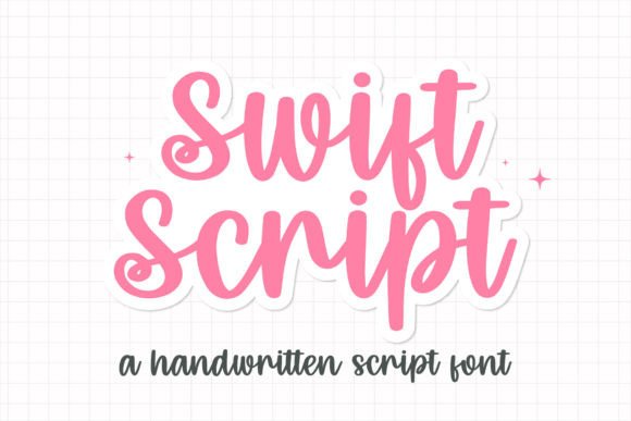 Swift Script: A Handwritten Font for Modern Creatives